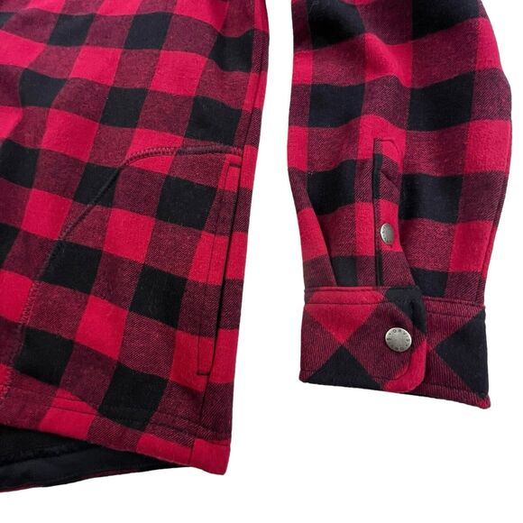 Orvis Pinnacle Shirt Jacket Women XXL Fleece Lined Flannel Shacket Buffalo Plaid - Picture 9 of 16